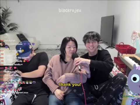 Fav moment of Woosung, Mom Hannah, and AJ twitch 2/6/22