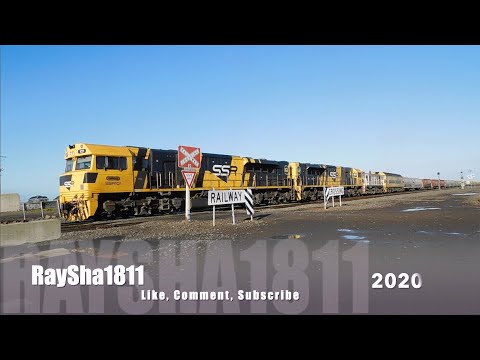 6KS2 - SSR101-SSR102-48s34-G514 (SSR Grain) & 7907V (PacNat) BL30 Gheringhap - Trains by Raysha1811