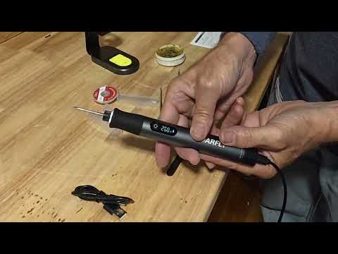Cordless Soldering Iron Kit with LED Display, 7s Fast Heat-up, 392–842°F Adjustable Temp, Auto Sleep