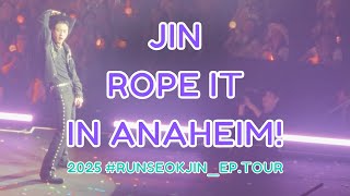 Download lagu JIN (BTS 방탄소년단) - ROPE IT - #RUNSEOKJIN_EP.TOUR - Anaheim - 직캠 FANCAM - 7/17/25 mp3