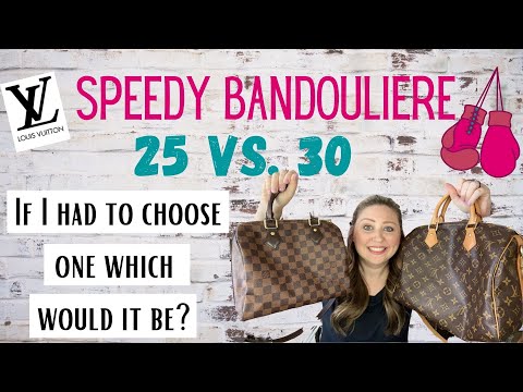 LOUIS VUITTON SPEEDY BANDOULIERE 25 vs. LV SPEEDY BANDOULIERE 30 // COMPARISON // Mod Shots