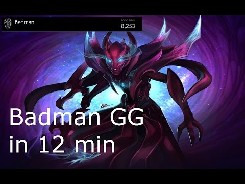Dota 2 - Badman  GG in 12 min - 8k MMR