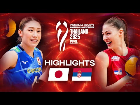 Japan 🇯🇵 vs. Serbia 🇷🇸 - Highlights | Women's World Championships 2025