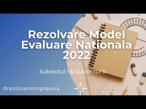 Model Oficial Evaluare Nationala 2022 | Rezolvare Partea I & Partea II | Matematica