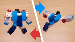 Mini LEGO brick fight jet transformer robot BorP!