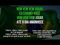 vem vem vem jogar / capoeira musica