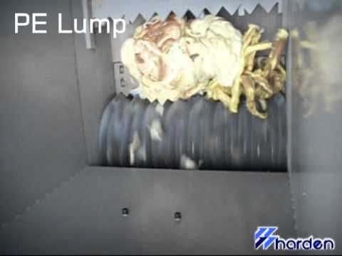 Single Shaft Shredder crushing extrusion lump