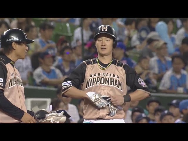 【6回表】 走者一掃!! ファイターズ・渡邉 センターの頭上を越える勝ち越しのタイムリー3ベースヒット!! 2019/7/26 L-F