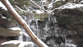 preview picture of video 'Margarethenschlucht und Wasserfälle in Eis und Schnee'
