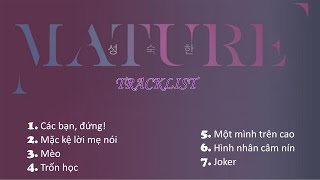 ZERO 9 - MATURE ALBUM TRACKLIST