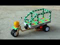 How To Make Electric Rickshaw Loader Awesome Dc Motor Cycle Rickshaw DIY Matchbox Electric Car