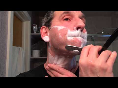 Böker Straight Razor shave with I Coloniali Mango Oil shave soap
