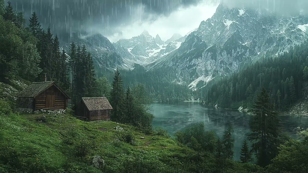 Rainfall in the Woods: Relaxing Campfire and Forest Sounds for Deep Sleep