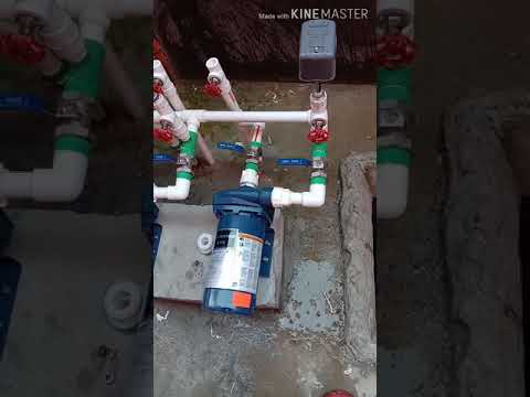 PENTAIR STA-RITE MOTOR PUMP installation. with presure tank.