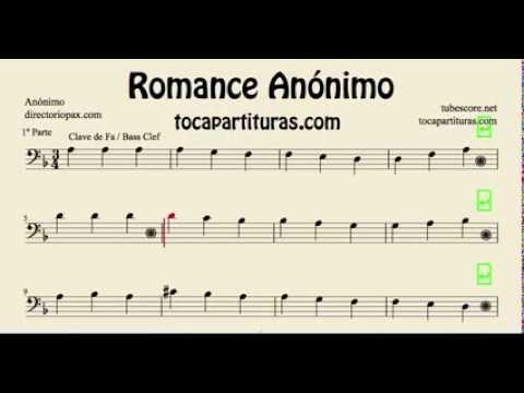 Anonymous Romance Sheet Music for Trombone Cello Bassoon Tube Euphonium... in bass clef