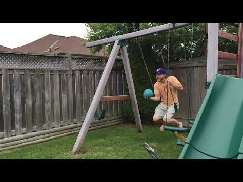 Uncle of the year pulls off high-flying dunk