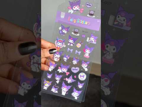 Cutest Mini Sanrio Stickers 💜✨🎀#kuromi #sanrio #stickers #sticker #kawaii #deco #sticker