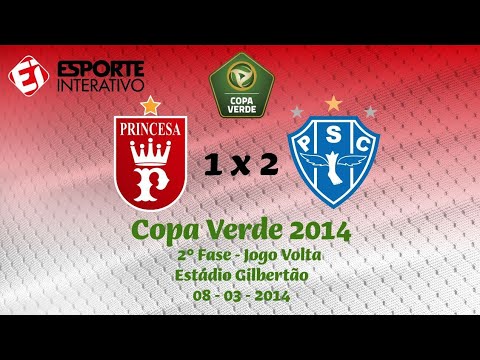 Princesa do Solimões 1 x 2 Paysandu - VOLTA - 2° Fase - COPA VERDE 2014 - TV Esporte Interativo