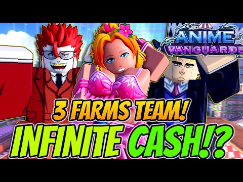 The *INSANE* 3 Farm Team In Anime Vanguards Update 10 Part 1 IS CRAZY!