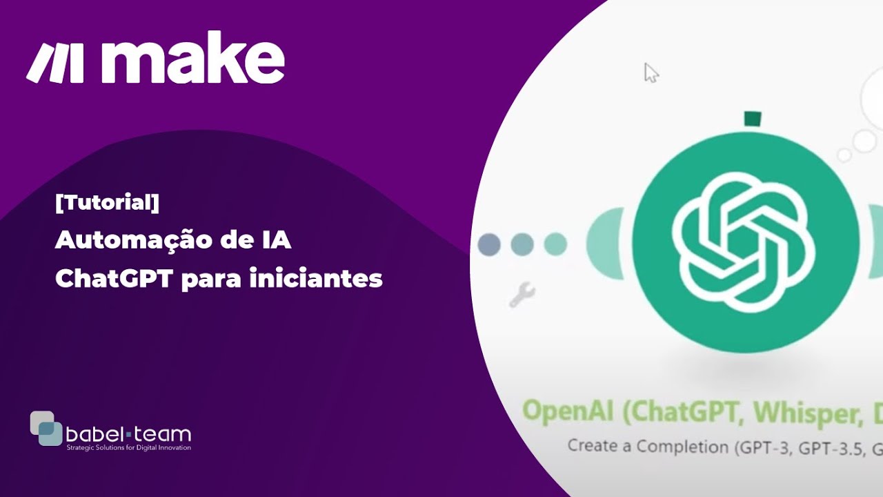 [Tutorial Make] Automação ChatGPT AI para iniciantes 2024