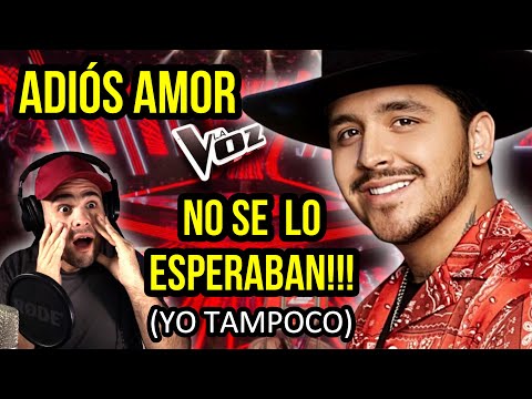 CHRISTIAN NODAL | PRIMERA REACCIÓN | ADIÓS AMOR | Reacción y Análisis | Vocal Coach