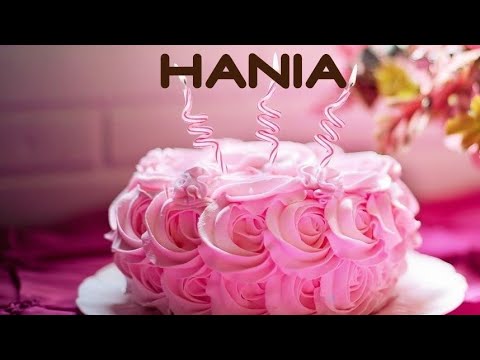 Hania name birthday cake/ birthday cake with name/ birthday Princess hania/Hania happy birthday