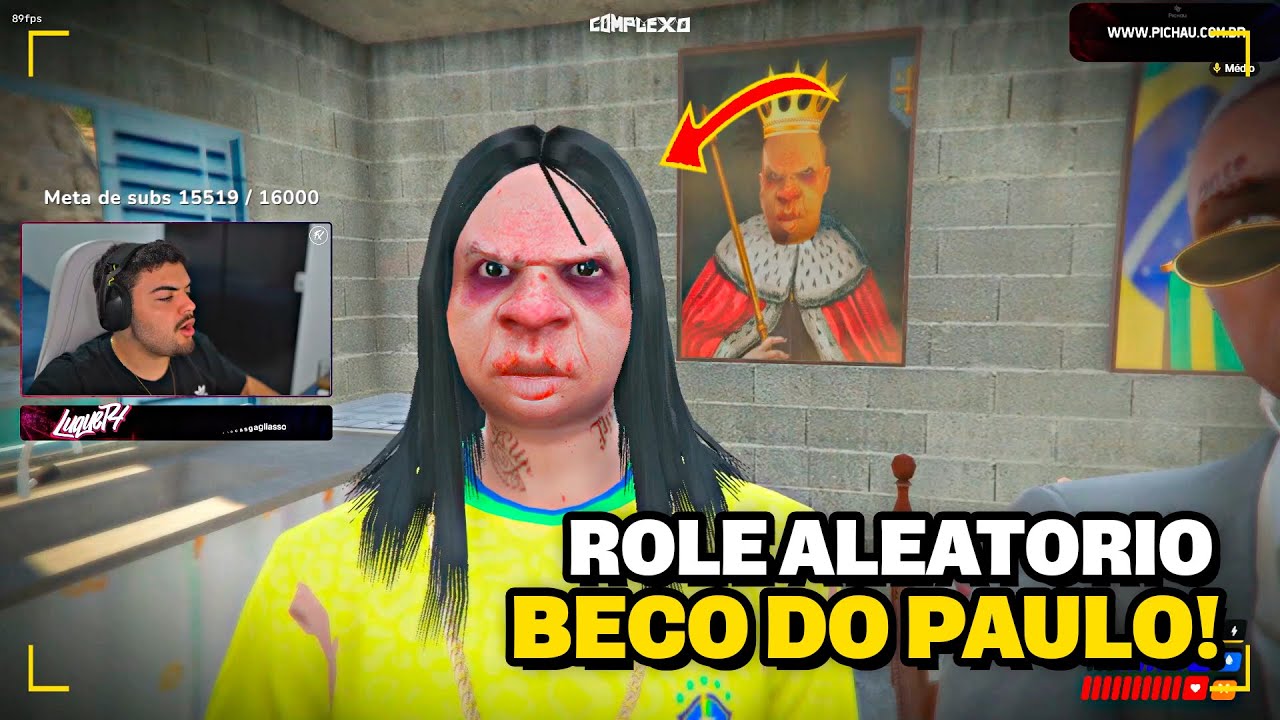 LUQUET4 RED DANDO UM ROLÊ ALEATORIO NO BECO DO PAULO - GTA RP