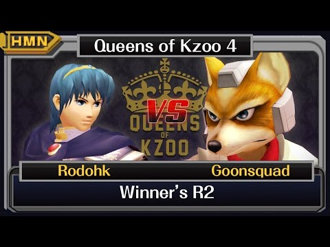 Queens of Kzoo IV Melee - rodohk (Marth) vs. Goonsquad (Fox)