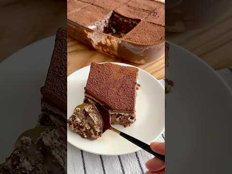 كيكة الكاكاو والنسكافيه الباردة😋من غير فرن ولا بيض وبمكونات بسيييطة جداً