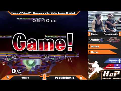 [House of Paign IV] Sizzle (Marth) vs Pseudoturtle (Ganon) - Melee Top 8