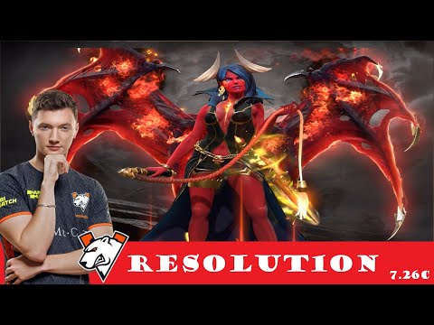 [DOTA 2] VP.Resolut1on the QUEEN OF PAIN [OFFLANE] [7.26C]