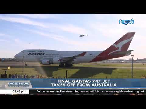 Final Qantas 747 jet takes off from Australia