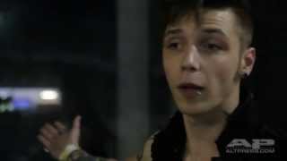 Andy Biersack (Black Veil Brides) at the Revelation In Black art exhibit