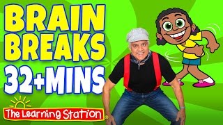 Shake Your Sillies Out ♫ Brain Breaks Playlist for Children ♫ 32+ MINS by The Learning Station