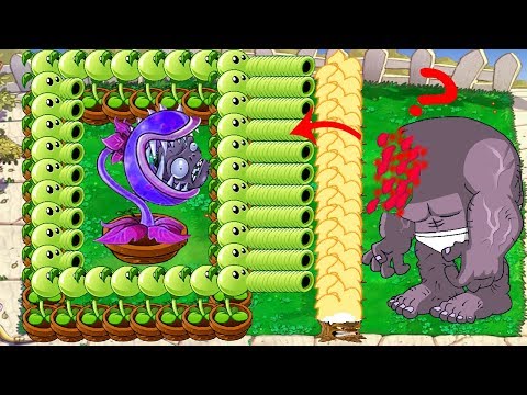 1 Chomper vs 99999 Gargantuar -  Plants vs Zombies Minigames Zombotany 2