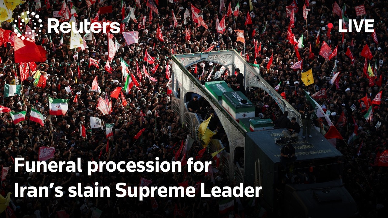 Video | LIVE: Funeral procession for Iran's slain Supreme Leader Khamenei