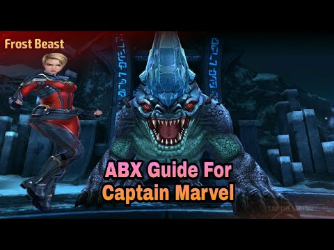 Abx guide for captain marvel| Easy to cancel roar - marvel future fight