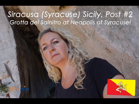 Siracusa (Syracuse), Sicily- The Amazing Grotta del Salnitro at the Neapolis Archeological Park