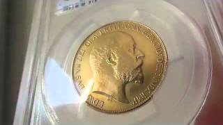 アンティークコイングレートブリテン金貨1902GREATBRITAINエドワード7世PROOF2POUNDSPCGSPR62MATTE