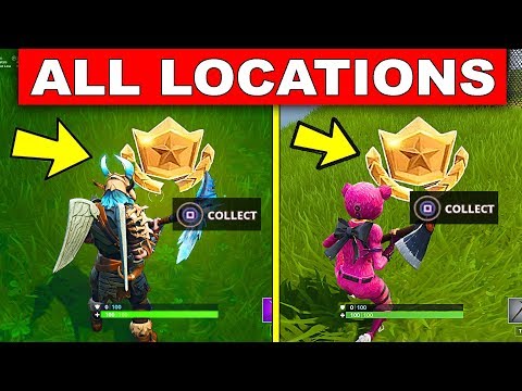 ALL SECRET BATTLE STAR LOCATIONS - FORTNITE SEASON 5 (FREE TIER)