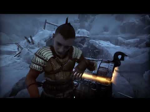 Highlight: GoW: Ragnarok - Atreus tries to open chests like Kratos