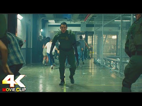 Terminator: Dark Fate (2019) - Battle in prison scene [4K 60fps]
