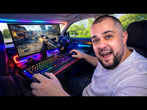 AM FĂCUT UN SETUP DE GAMING ÎN MAȘINĂ