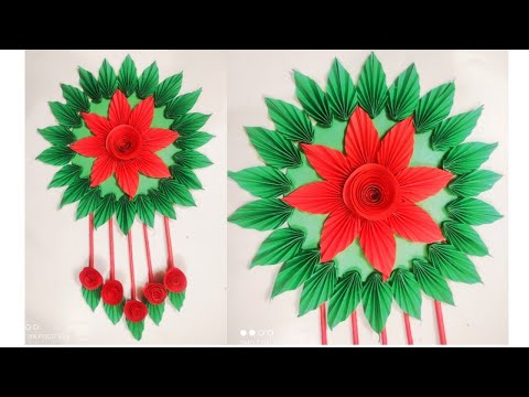 How To Make Large Paper Flowers For Wall Decor || Creative Ceiling || Handcraft || Paper flower