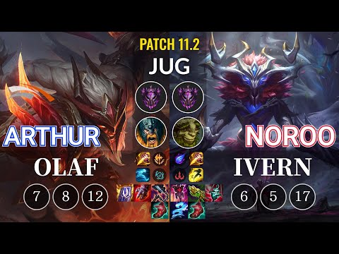 HLE Arthur Olaf vs NoRoo Ivern Jungle - KR Patch 11.2