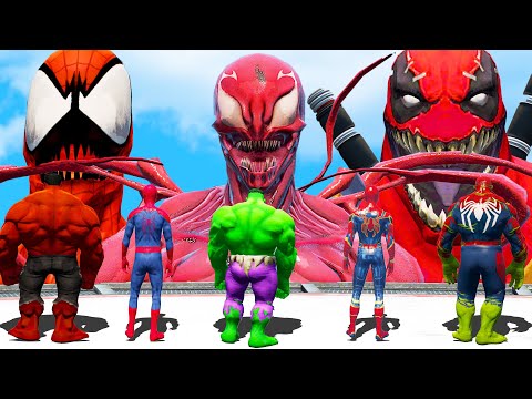HULK & SPIDER MAN VS VENOM ARMY - EPIC BATTLE