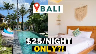 WHAT $25 GETS YOU IN BALI | Bali Hotel Tours: Canggu, Ubud and Uluwatu | Bali Travel Vlog 2022 4K