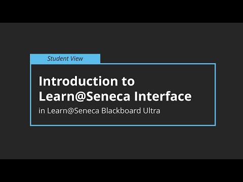 Introduction to Learn@Seneca
