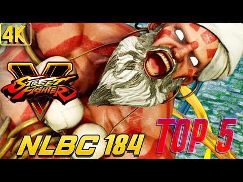 Street Fighter V Arcade Edition @ NLBC 184 - Top 5 + TIMESTAMPS [4K/60fps]