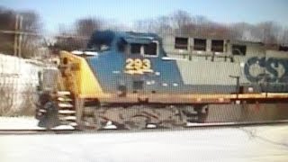 preview picture of video 'CSX Train @ Mill Bottom Road'